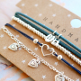 You can easily make these earrings, bracelets and necklace yourself with DQ European metal charms: