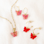 Take a look how to create trendy jewellery with resin butterfly charms yourself 