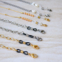 Make trendy bracelets and sunglasses cords with stainless steel jewellery findings 