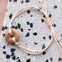 Get inspired and make these trendy earrings and bracelets with the natural stone disc carms and faceted beads! 