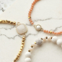 Inspiration for making bracelets with top faceted beads