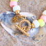 Get started with acrylic beads rondelle in the most beautiful pastel colours! 