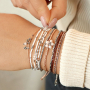 Elegant bracelet collection with hematite beads