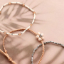 Elegant bracelet collection with hematite beads