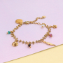 Create popular earrings with stainless steel charms