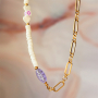 Inspiration for making necklaces with letter beads