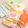 Colourful ribbons and own design jewellery cards