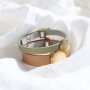 Making fancy bracelets with Cuoio bracelets