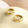 Here's how to combine these stainless steel bracelets and earrings