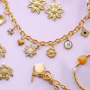 Get creative with stainless steel charms in flower shape