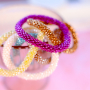This is how to combine top faceted bracelets