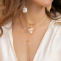 Get creative with large shell pendants