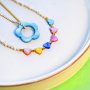 Summer inspiration with shell and polymer beads