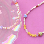 Design unique necklaces and sneaker cords with acrylic letter beads