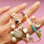 Create beautiful jewellery with our new shell beads