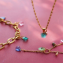 Creating statement necklaces with zirconia glass charms