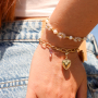Create cheerful necklaces and bracelets with stainless steel heart charms