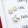 Jewellery inspiration with stainless steel earrings