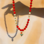 How to combine colourful glass beads