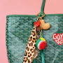 Create trendy keychains with crocheted and resin pendants