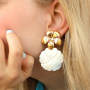 Get creative with large shell pendants and beads