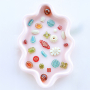 Jewellery making with acrylic beads in autumn colours
