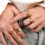 Get inspired by our trendy stainless steel rings