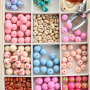 Statement necklaces with silicone beads