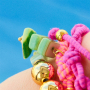 Inspiration with shell beads and elastic cord