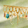Inspiration with brass charms and summer details