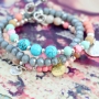 Colourfull jewellery with fine details and natural turqoise beads