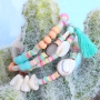 Summer jewellery made of katsuki beads