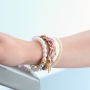 Trendy jewellery with flowerdesign