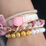Trendy jewellery with flowerdesign