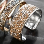 Beautiful bracelets with Crystal Diamond Tape and Crystal glitter tape for a sparkly glitter look!