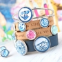 These trendy jewellery with basic Dutch design cabochons are super fun!