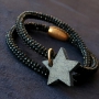 These bracelets with glitters are timeless, chic and festive! Bracelets made of glitter cord with strass and glitter (faux) leather