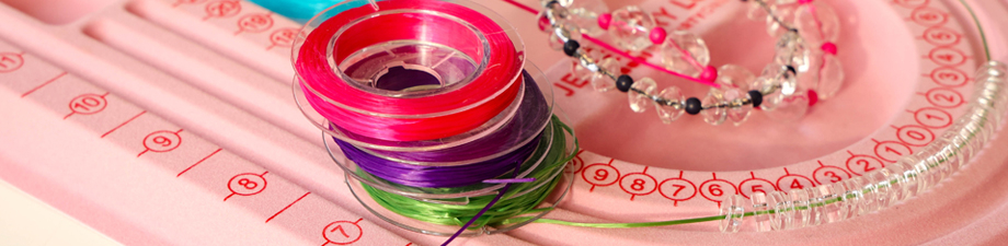 Elastic bead cord