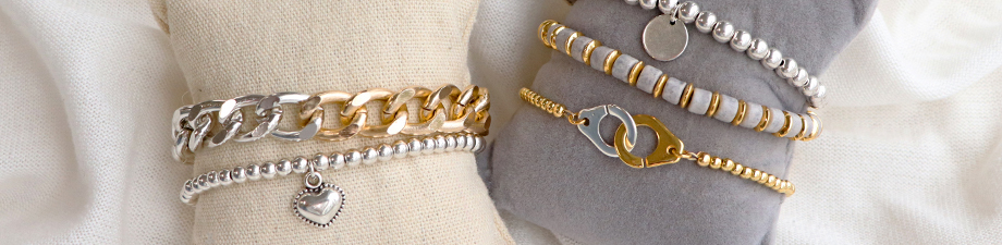 DQ European metal rose gold charms