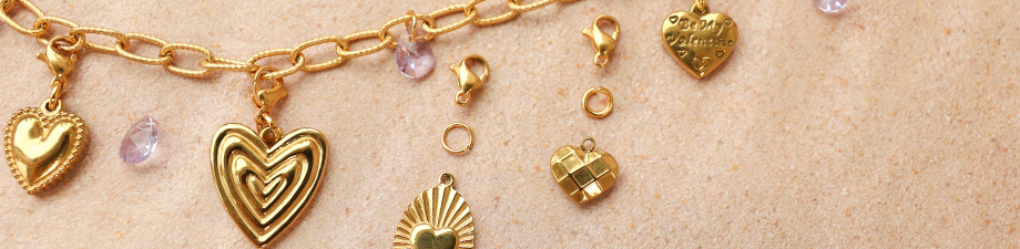 Must-have collection of stainless steel heart charms Must-have collection of stainless steel heart charms