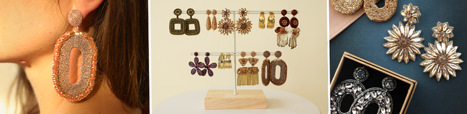 New collection of trendy earrings